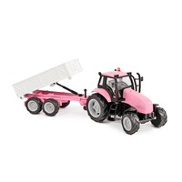 Kidsglobe Toy Tractor with Trailer - with Light & Sound