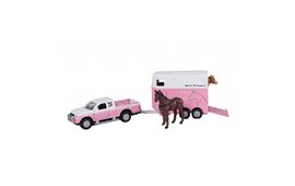 Kidsglobe Mitsubishi L 200 with horsetrailer and horses