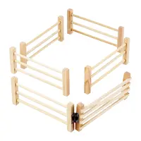 Kidsglobe Wooden Fence Including Gate 1:32 6 pcs