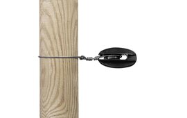 100x Gallagher Strain/Corner Egg Insulators - Black