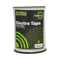 Hotline Paddock Essentials - 12mm x 200 m Electro-Tape - White