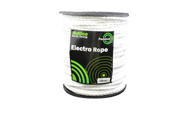 6mm Paddock essentials electro  6 strand rope 100m White