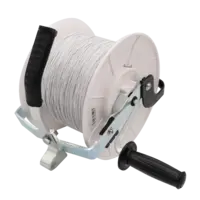 Hotline paddock essentials geared reel with spooled polywire - 500m
