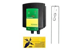 Pulsara PC850 Hybrid Electric Fence Energiser/Charger - 12V/230V Bundle