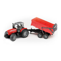 Bruder Massey Ferguson 7480 Tractor with tipping trailer  1:16