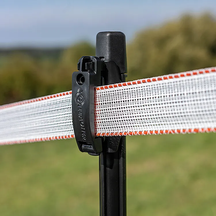 Tape on fence post