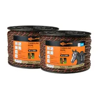 2x 200m Duopack Gallagher TurboLine Braided Rope - Terra
