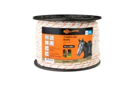 Gallagher TurboLine Braided Rope 200m  - High Conductivity - White/Orange