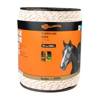 Gallagher TurboLine Braided Rope 500m - High Conductivity - White/Orange