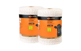 2x 1000m Duopack Gallagher Vidoflex 9 TurboLine Polywire - White