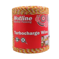 Hotline Turbocharge 9-Strand Polywire - 500m - High Visibility