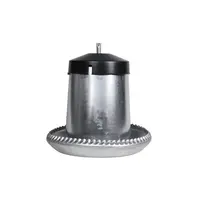 Outdoor Chicken Feeder - Galvanised Steel - 5L for up to 6 Chickens