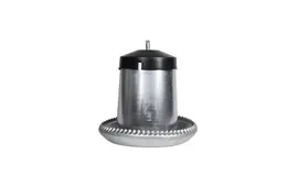 Outdoor Chicken Feeder - Galvanised Steel - 5L for up to 6 Chickens
