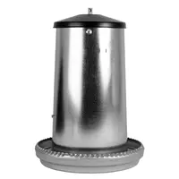 Outdoor Chicken Feeder - Galvanised Steel - 25L for up to for 17 Chickens