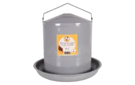 Coated Enamelled Metal Drinker - Vintage style - 10L for up to 12 Chickens