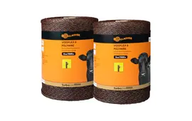 2x 1.000 m Gallagher Vidoflex 9 TurboLine 3mm Polywire - Terra