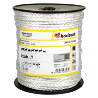 Horizont Farmer® R6 Electric Fence Rope 200m x 6mm - White