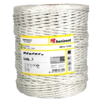 Horizont Farmer® R6 Electric Fence Rope 400m x 6mm - White