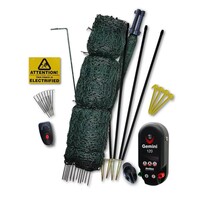 Hotline 110cm x 50m Poultry Netting Kit - Mains/Battery- Green Netting (Complete Fencing Bundle)