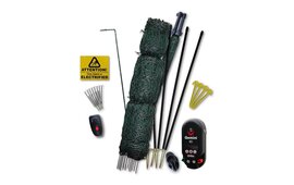 Hotline 25m Poultry Netting Kit - Mains/Battery- Green Netting (Complete Fencing Bundle)