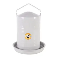 Coated Enamelled Metal Drinker - Vintage style - 5L for up to 6 Chickens