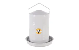 Coated Enamelled Metal Drinker - Vintage style - 5L for up to 6 Chickens