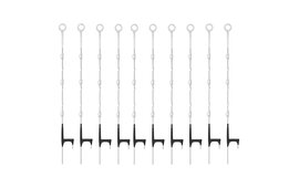 10x Gallagher Multi Wire Ring Top Post 3ft 7in / 1.10m - White