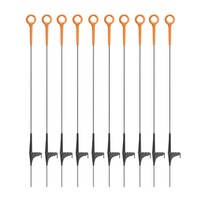 10x Gallagher Ring Top Posts 3ft 3in / 1m - Galvanised Metal Posts