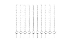 10x Gallagher Horse Fence Posts 5ft / 1.55m - Stirrup Foot Step-  White