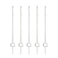 5x Hotline 5ft / 1.50m Stirrup Horse Fence Posts - White