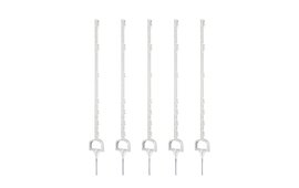 5x Hotline 5ft / 1.50m Stirrup Horse Fence Posts - White