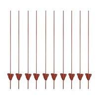 10x Hotline Plain Metal Electric Fence Posts 3ft 5in / 1.05m
