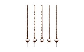 5x Gallagher Electric Fence Horse Posts  5ft / 1.55m - Stirrup Foot Step -Terra