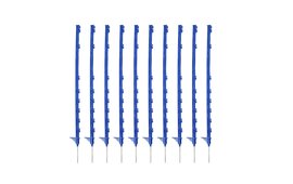10x Hotline Premium Multiwire Plastic Fence Post -  3ft 7in / 108cm - Blue