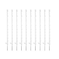 10x Hotline Premium Multiwire Plastic Fence Post – 3ft 7in / 1.08m- White