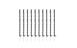 10x Hotline ECO Multiwire/Tape Plastic Posts 3ft 5in / 104cm - Black