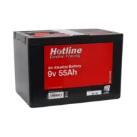 Hotline 9v Air Alkaline Battery - for Super Hawk Energisers  - 9v 55amp/hr