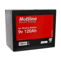 Hotline 9v Air Alkaline Battery - for Super Hawk Energisers  - 9v 120Ah