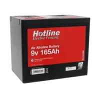 Hotline 9v Air Alkaline Battery - for Super Hawk Energisers  - 9v 165Ah