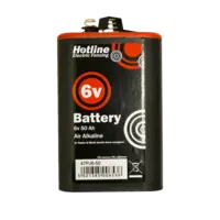 Hotline 6V Spring Top Air Alkaline Battery - for Merlin and Raptor Energisers - 6v 50amp/hr