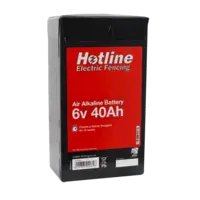 Hotline 6v Air Alkaline Battery - for Harrier Energisers - 6v 40amp/hr