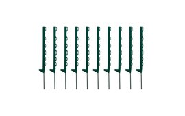 10x Horizont Turbomax® Small Plastic Fence Post– 2ft 7in / 78cm - Green