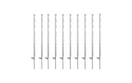 10x Horizont Turbomax® Plastic Electric Fence Post– 3ft 9in / 1.15m - White