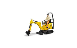 Bruder JCB Micro Excavator 8010 CTS + Construction Worker 1:16