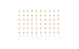 10x Multi Wire Post- 5ft / 1.5m - incl. 6 Insulators - White