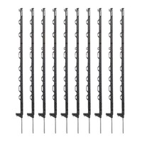 10x Hotline ECO Multiwire/Tape Plastic Posts 3ft 5in / 104cm - Black