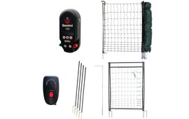 Hotline 110cm x 50m Poultry Netting Kit - Mains/Battery- Green Netting (Complete Fencing Bundle)