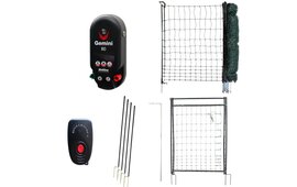 Hotline 25m Poultry Netting Kit - Mains/Battery- Green Netting (Complete Fencing Bundle)