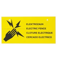 Hotline Electric Fence Warning Sign - for Netting