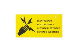 Hotline Electric Fence Warning Sign - for Netting